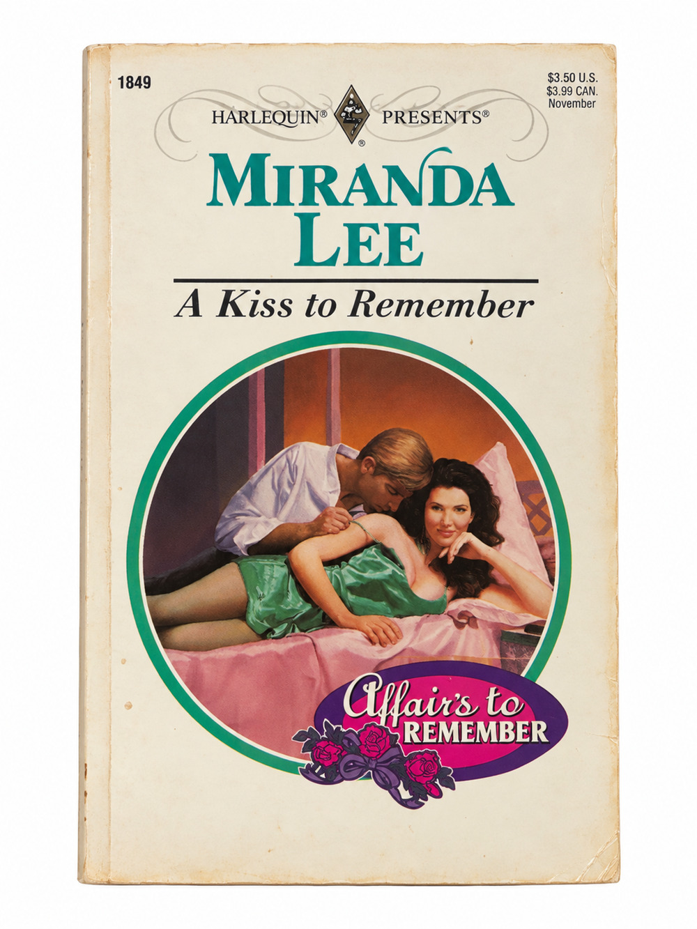 A Kiss to Remember Miranda Lee Harlequin Presents 1849 Romance Paperback